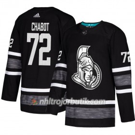 Män Ishockey Ottawa Senators tröja Thomas Chabot 72 Svart 2019 All-Star Adidas Authentic